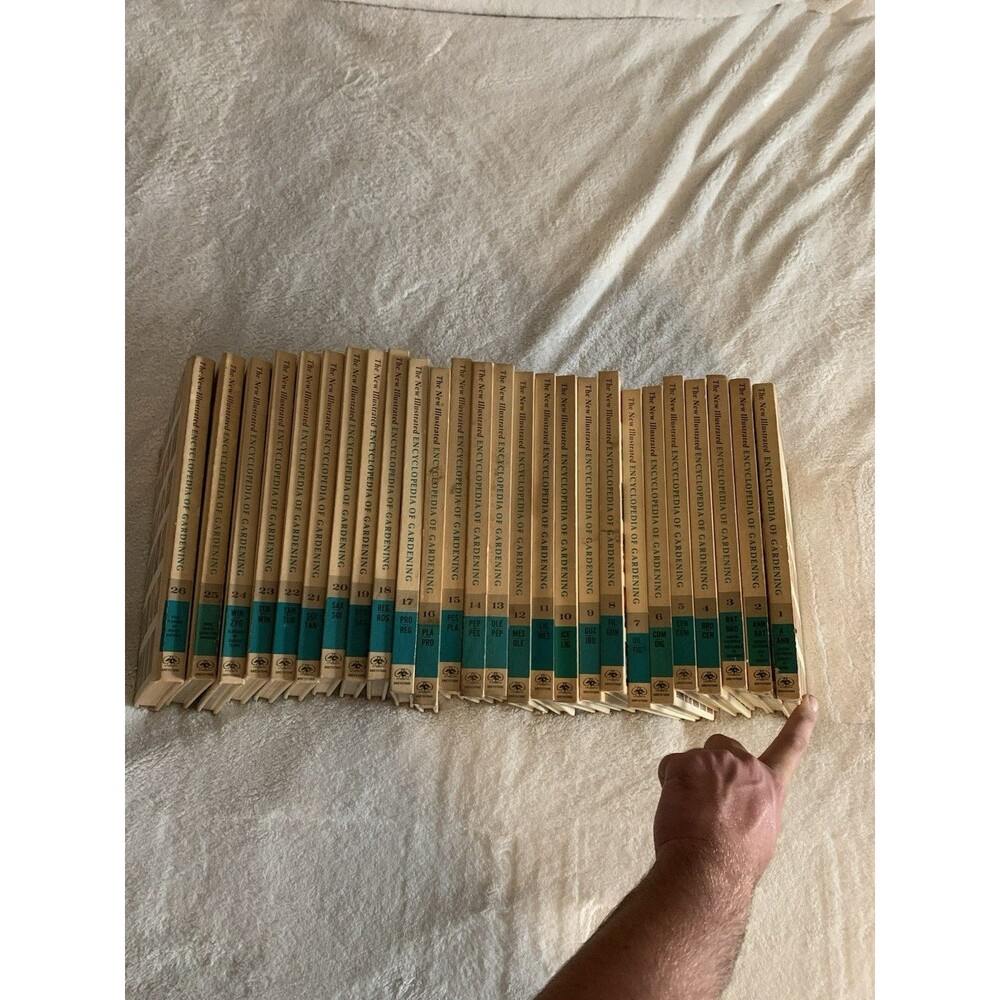 Vintage New Illustrated Encyclopedia of Gardening 26 Volume Hardcover Set 1960s